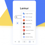 Lemur 狐猴浏览器 一个支持从 edge 扩展中心中安装扩展的浏览器