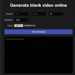 Blank Video 在线制作空白视频