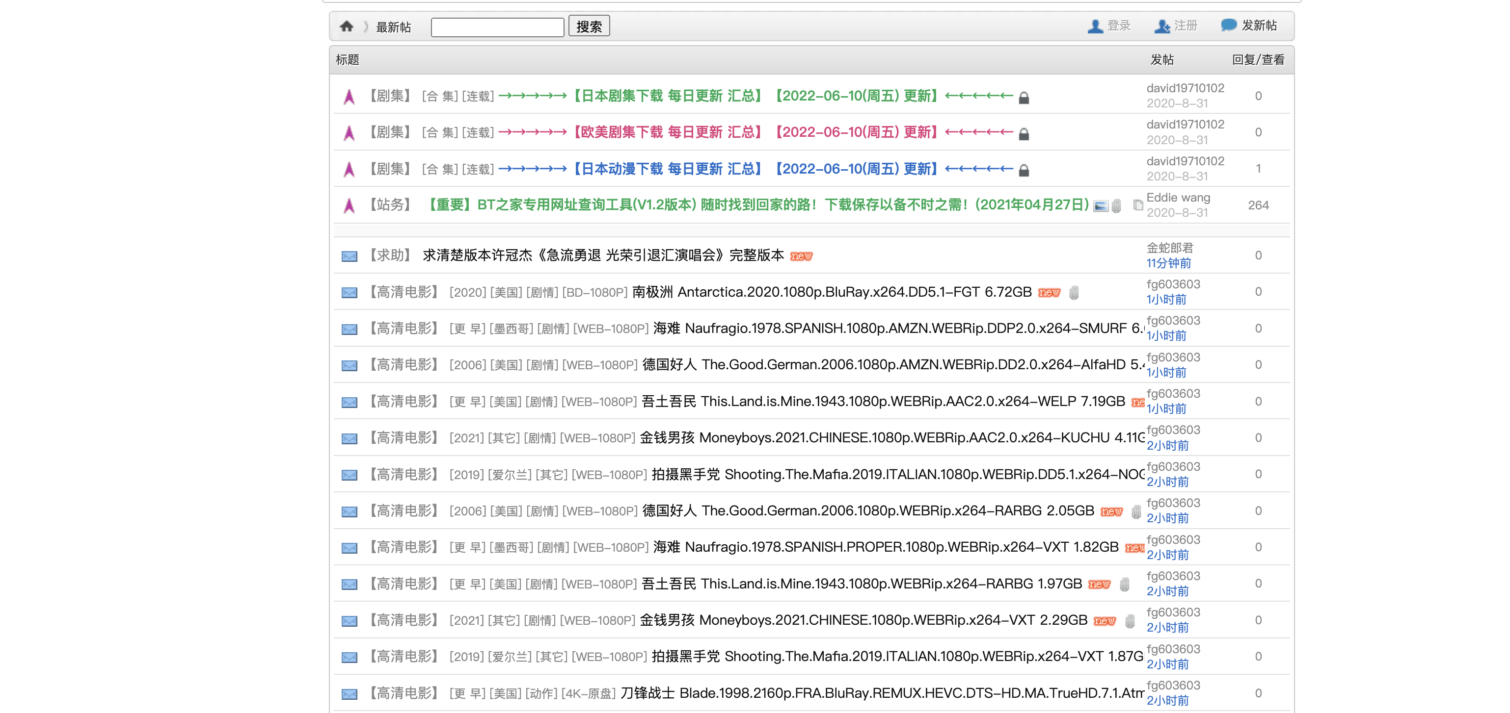 BT之家 BT电影天堂 最全的影视资源社区 宅叔