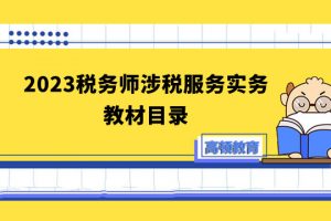 2023年税务师涉税服务实务课程【VIP课件】