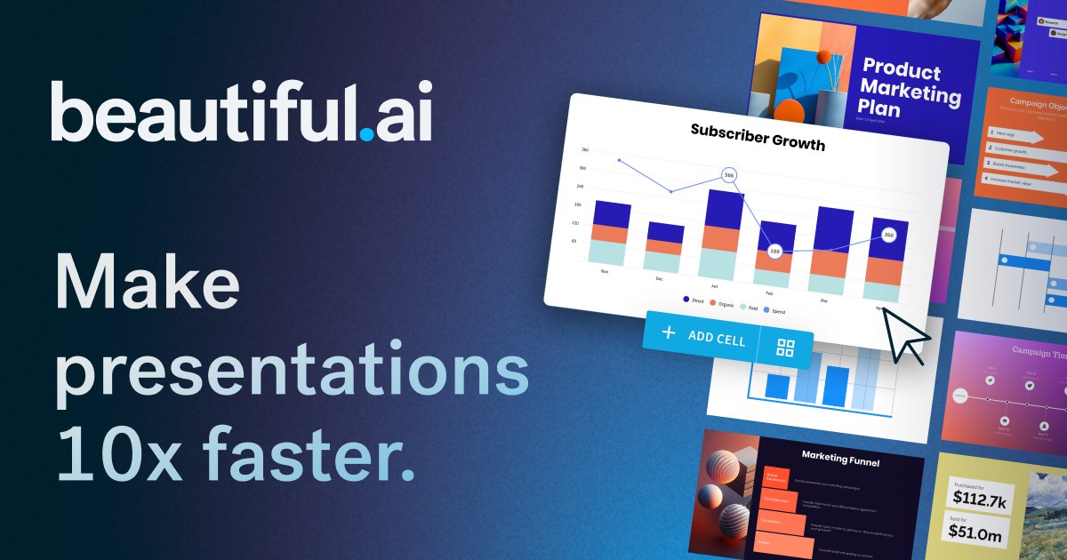 Beautiful.ai AI PPT 演示工具